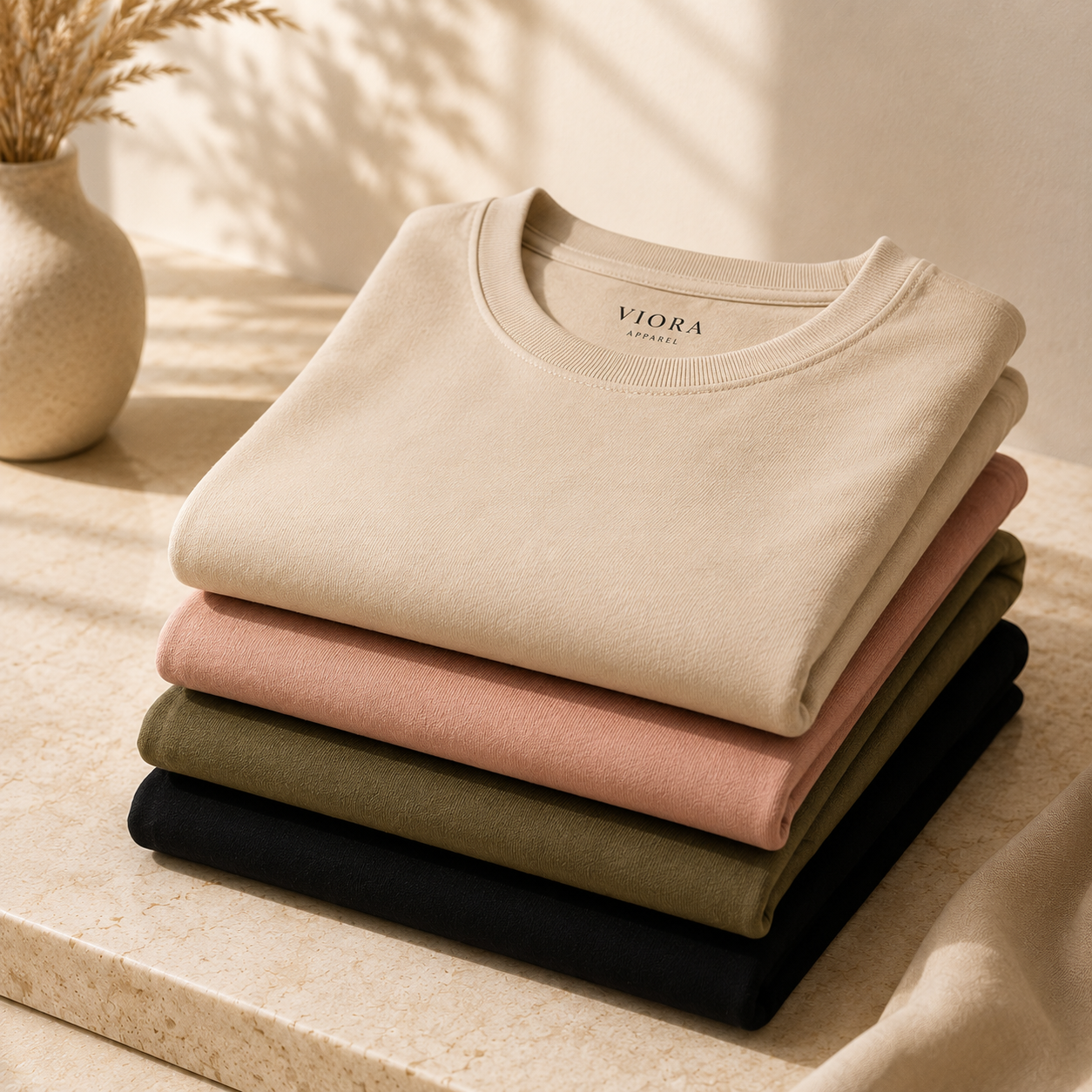 Neutral clothing rack